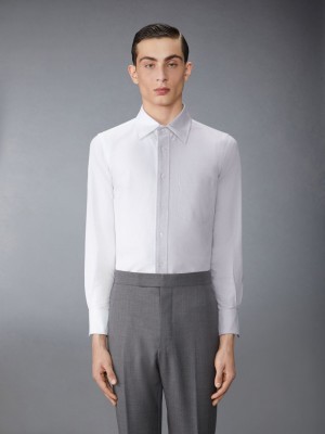 Chemises Thom Browne Funmix Oxford Homme Grise | NBB74L45286