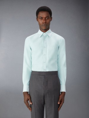 Chemises Thom Browne Oxford Armband Homme Vert | ACA23N87105