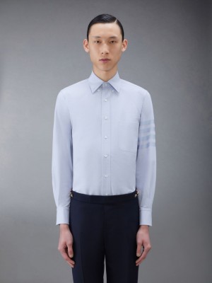 Chemises Thom Browne Oxford Classic 4-Bar Homme Bleu | CXR70H30807