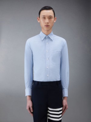 Chemises Thom Browne Oxford Classic Homme Bleu | JSI49M81595
