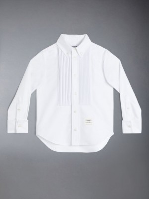Chemises Thom Browne Oxford French Cuff Tuxedo Garcon Blanche | WYM15L77223