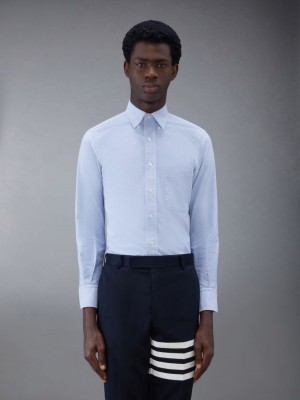 Chemises Thom Browne Oxford Homme Bleu | GRC53Y80490