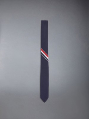 Cravates Thom Browne grosgrain stripe Homme Bleu | TDH52Y16113