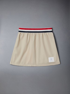 Jupes Thom Browne Typewriter Rugby Fille Marron | ESY96Q69378