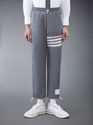 Pantalon Thom Browne Ripstop Mesh 4-Bar Track Homme Grise | STJ72Z38944
