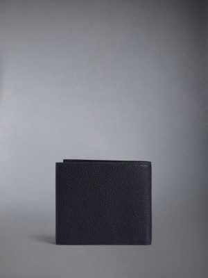 Portefeuilles Thom Browne Pebble Grain Bifold Homme Noir | KVO52N23830