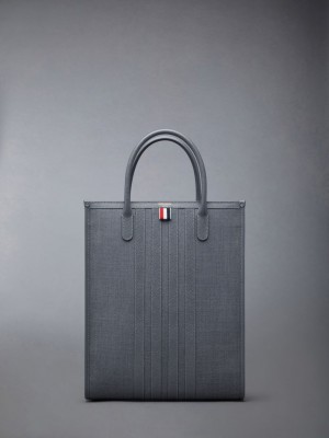 Sacs Fourre Tout Thom Browne Wool 4-Bar Homme Grise | HYI82V44206