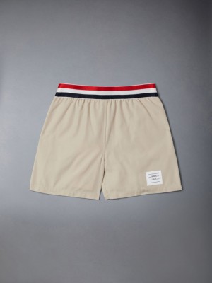 Short Thom Browne Typewriter Rugby Garcon Marron | GCF81J56395