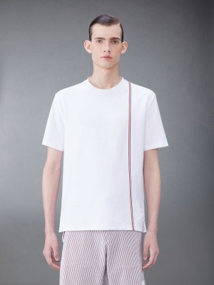 T Shirts Thom Browne Jersey Short Sleeve Homme Blanche | BYP11V23002