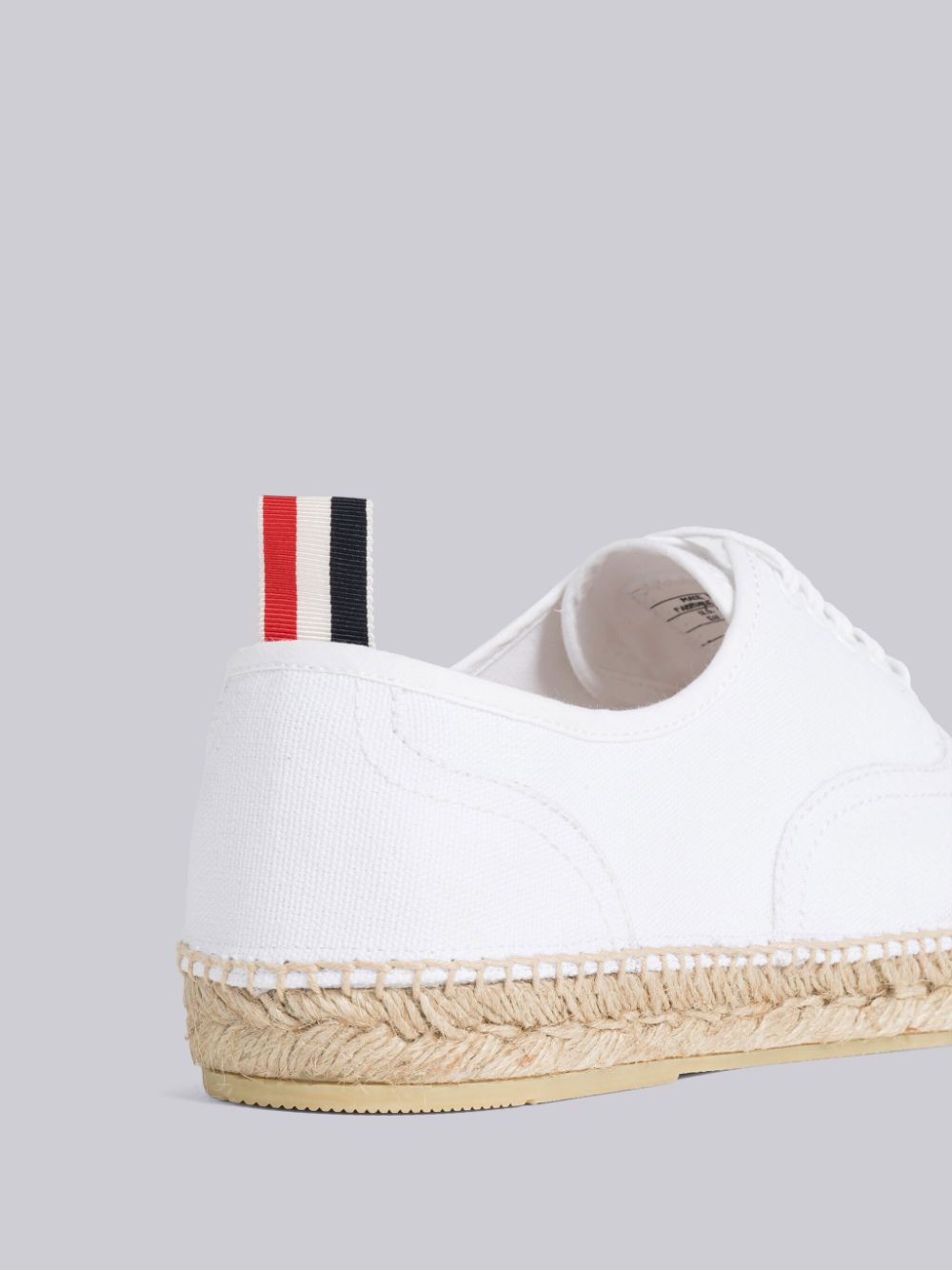 Basket Thom Browne Canvas Espadrille Heritage Homme Blanche | SSD09E13595