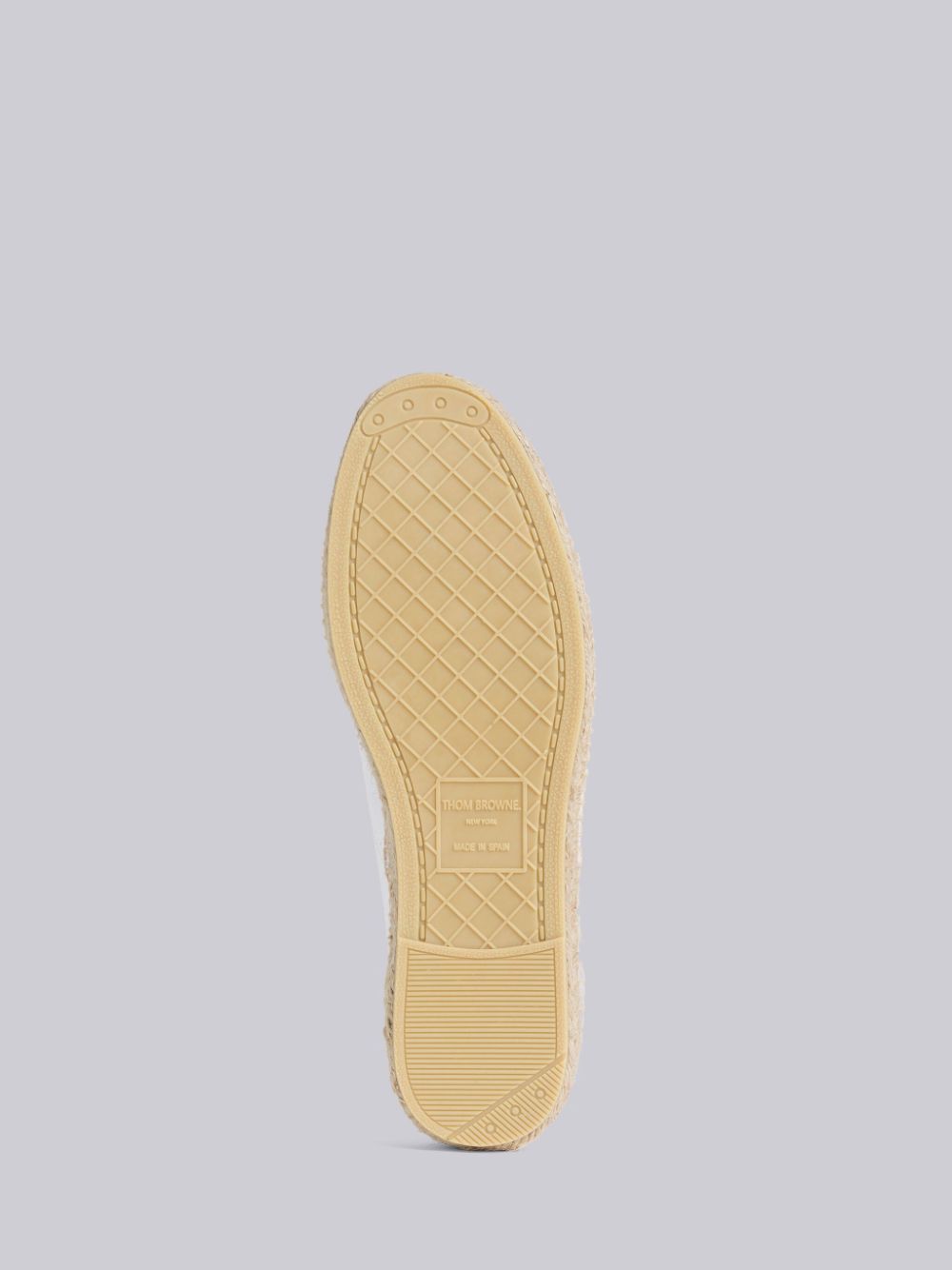 Basket Thom Browne Canvas Espadrille Heritage Homme Blanche | SSD09E13595