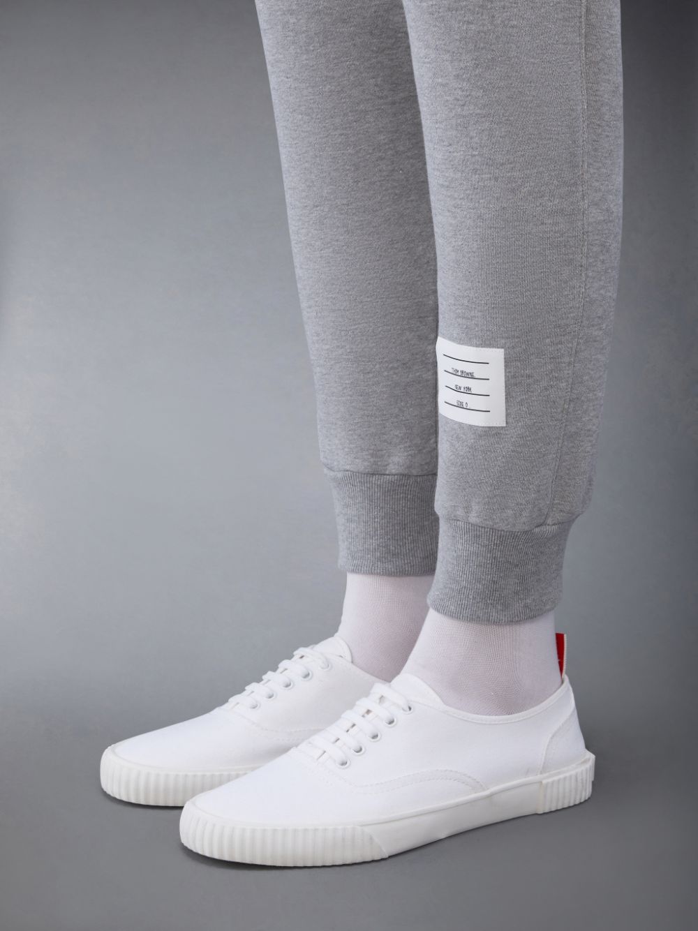 Basket Thom Browne Canvas Heritage Homme Blanche | PEZ59T29441