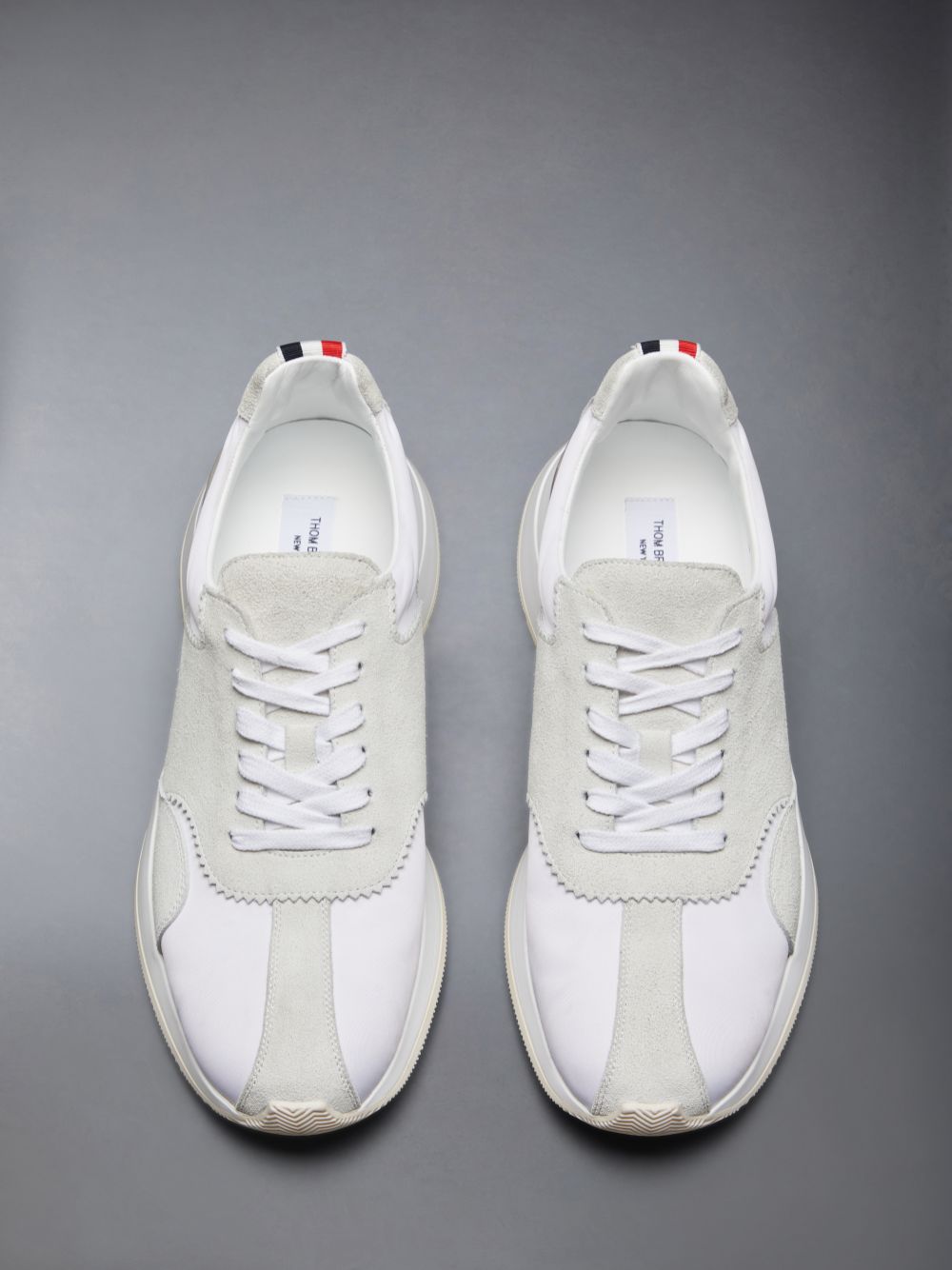 Basket Thom Browne Nylon Sprinter Homme Blanche | BVW53I50844