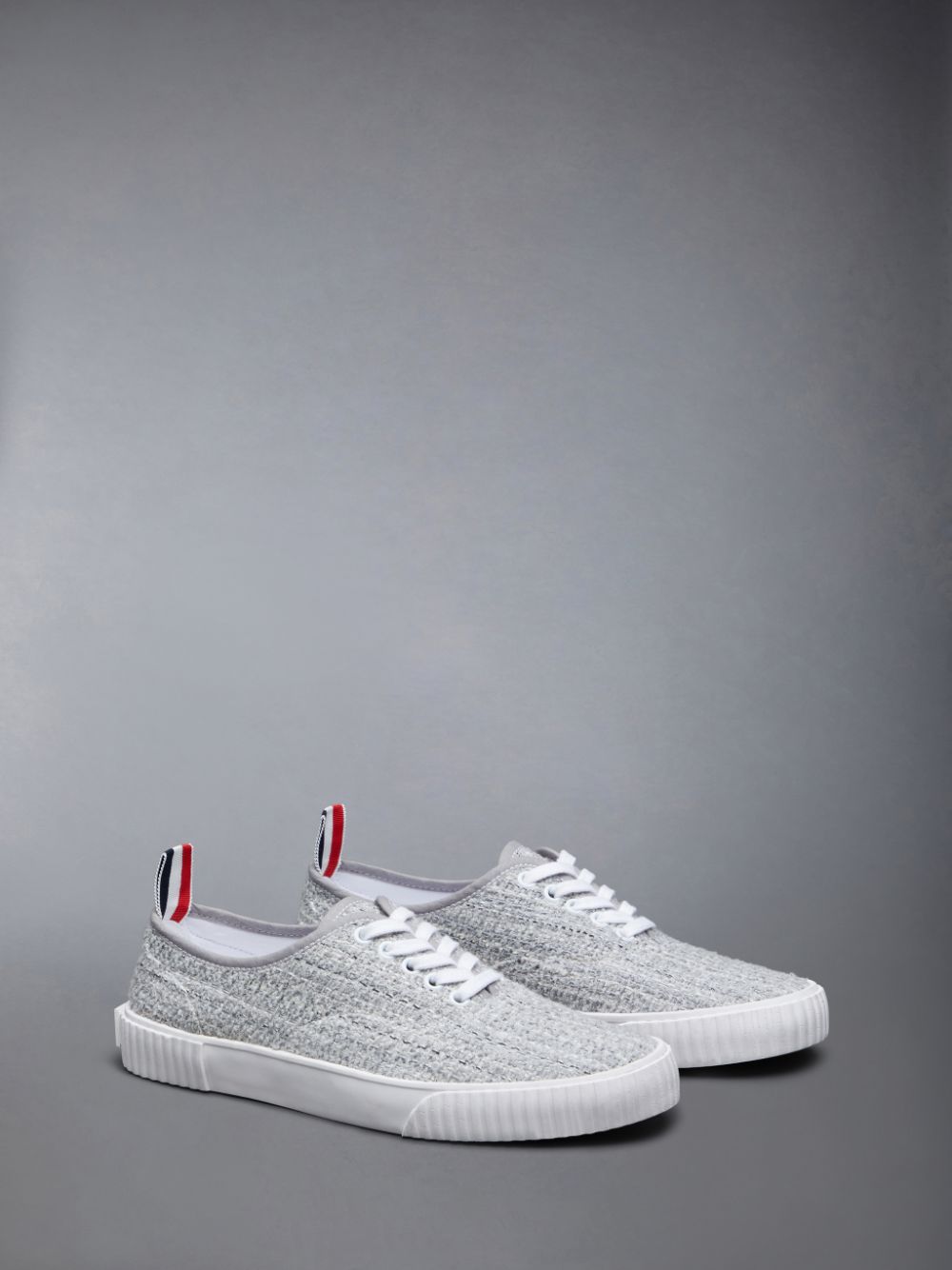 Basket Thom Browne Tweed Heritage Femme Grise | PCN58J19107