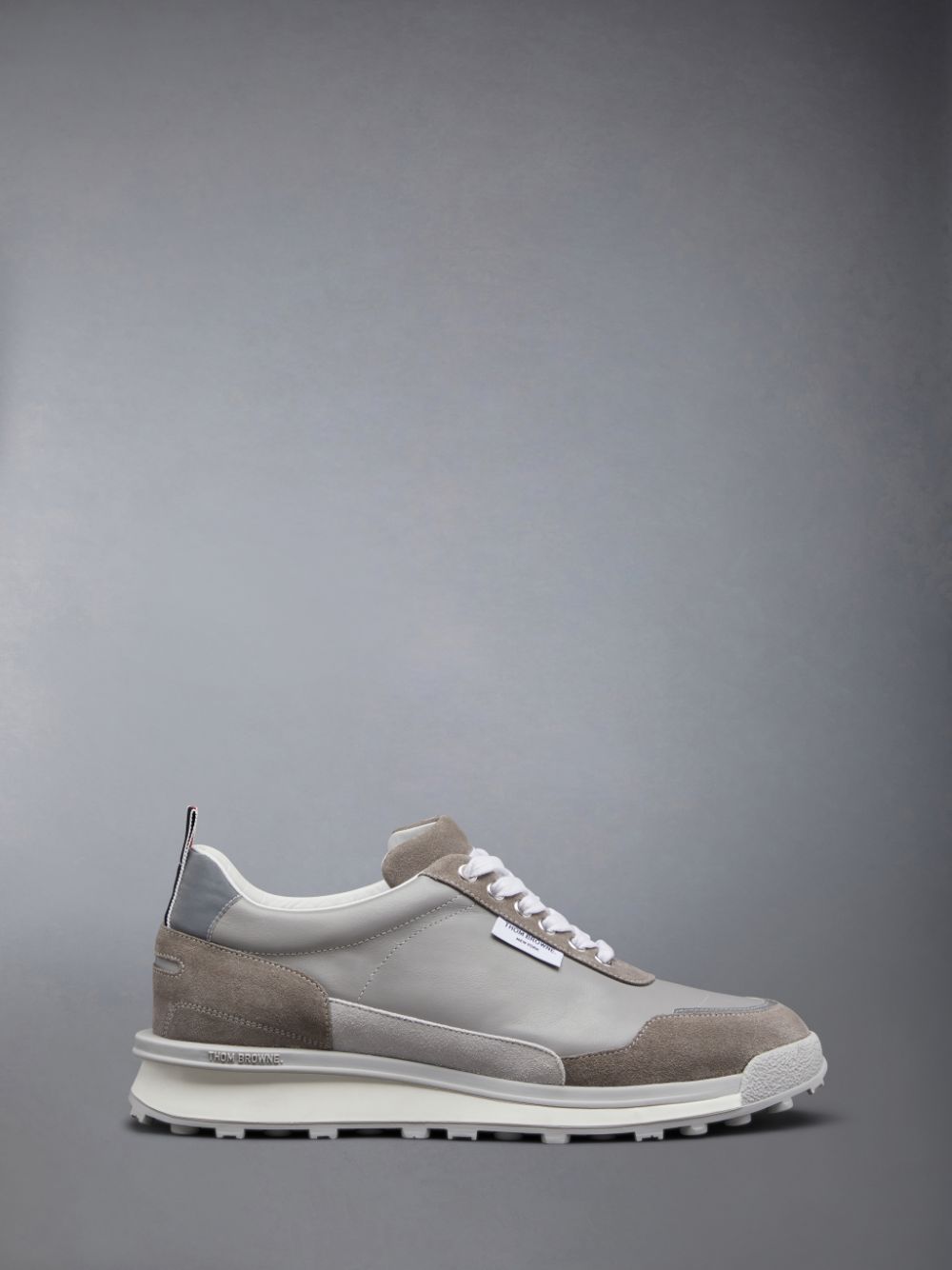 Basket Thom Browne Vitello Calf Alumni Homme Grise | WQP66K12014