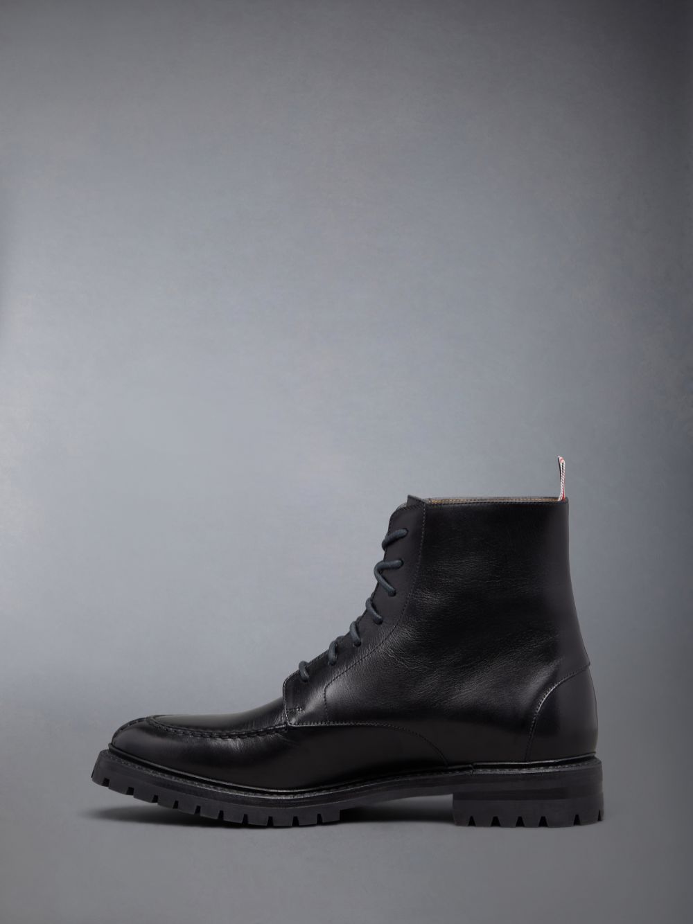 Botte Thom Browne Classic Calf Commando Sole Apron Stitch Homme Noir | SBH51F71829