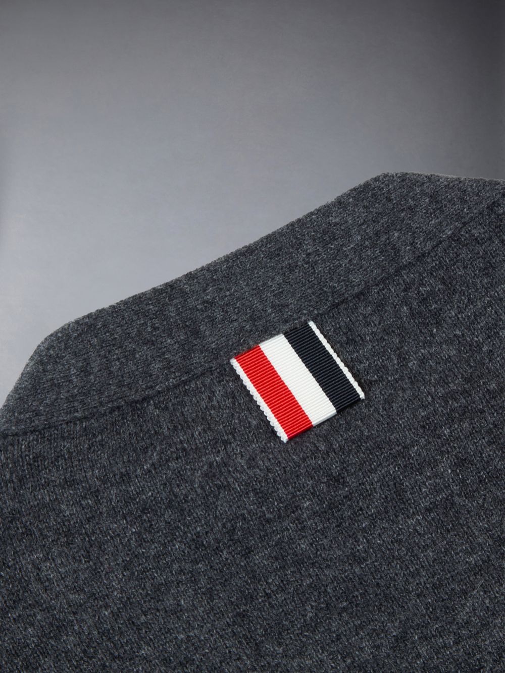 Cardigan Thom Browne Cashmere 4-Bar V-neck Fille Grise | JQH05L70513