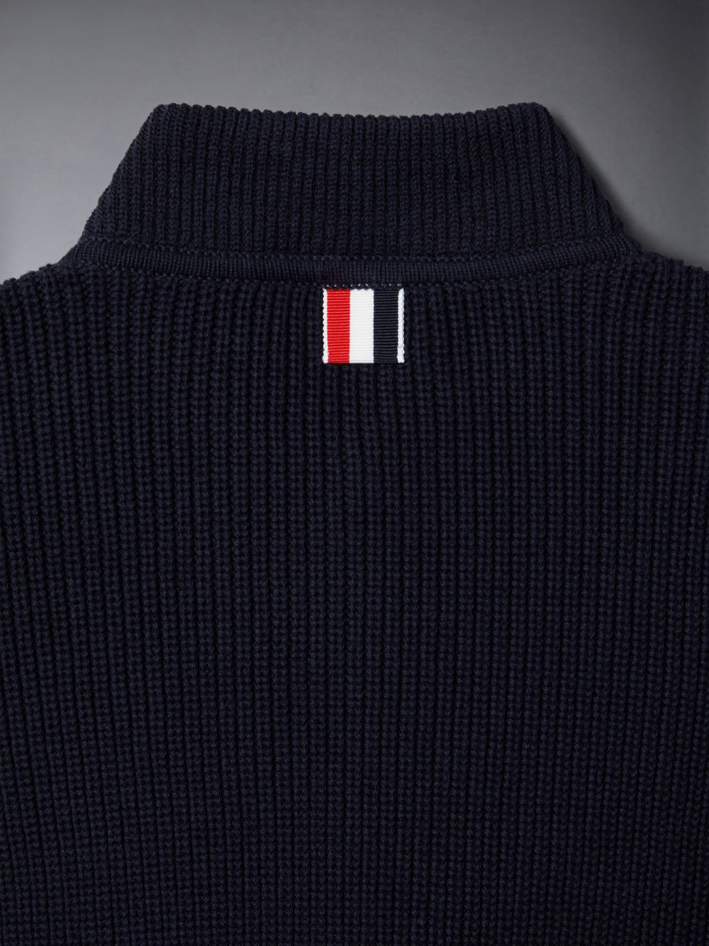 Cardigan Thom Browne Cotton 4-Bar Zip up Fille Bleu | UFQ15I37368