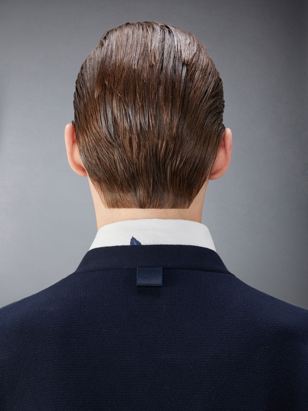 Cardigan Thom Browne Cotton Milano Stitch Homme Bleu | GHI60J75582