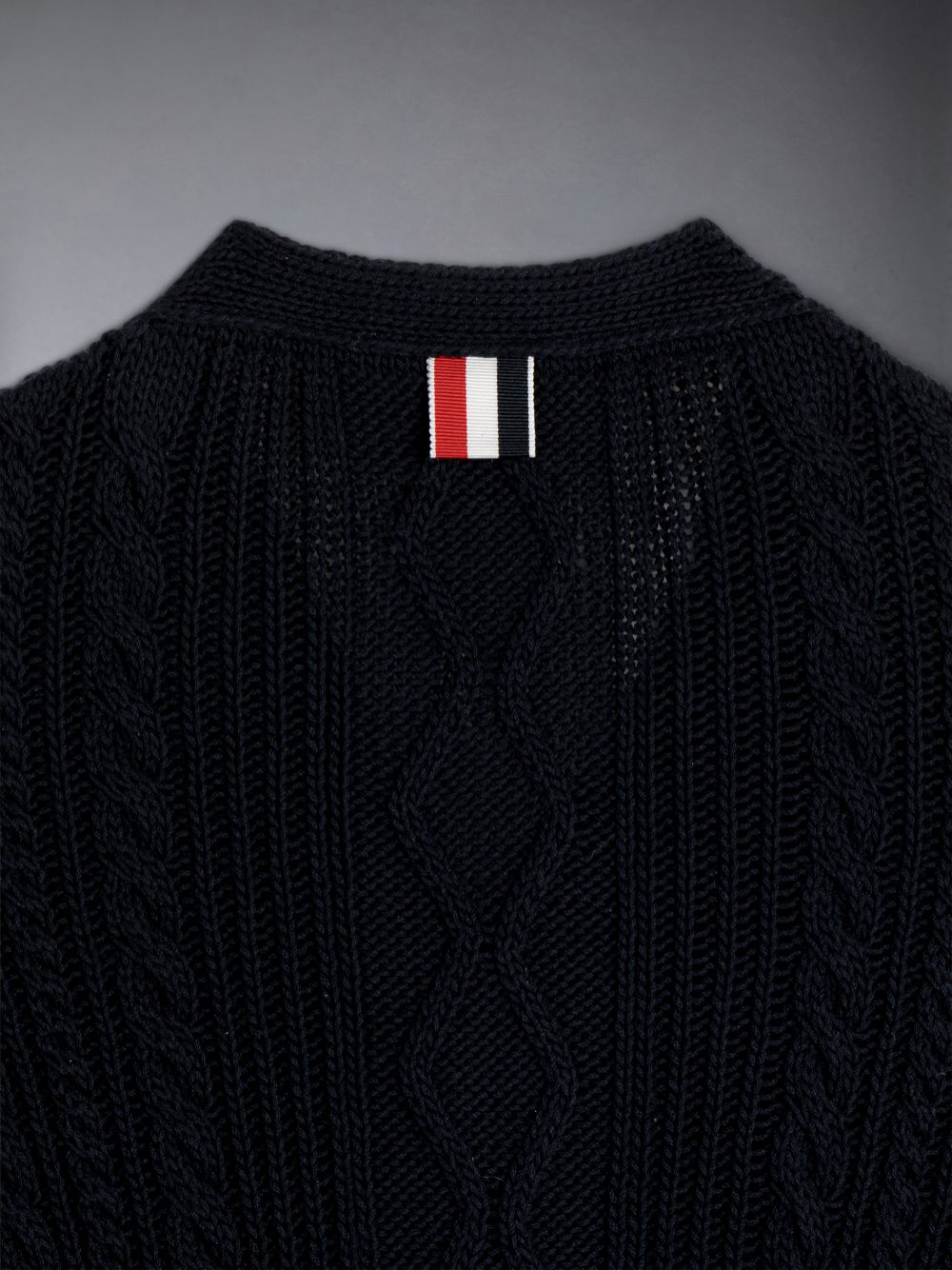 Cardigan Thom Browne Cotton V-neck Fille Bleu | OUR82H19583