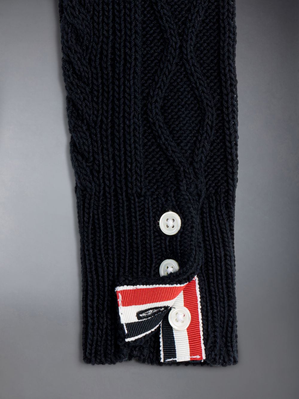 Cardigan Thom Browne Cotton V-neck Fille Bleu | OUR82H19583