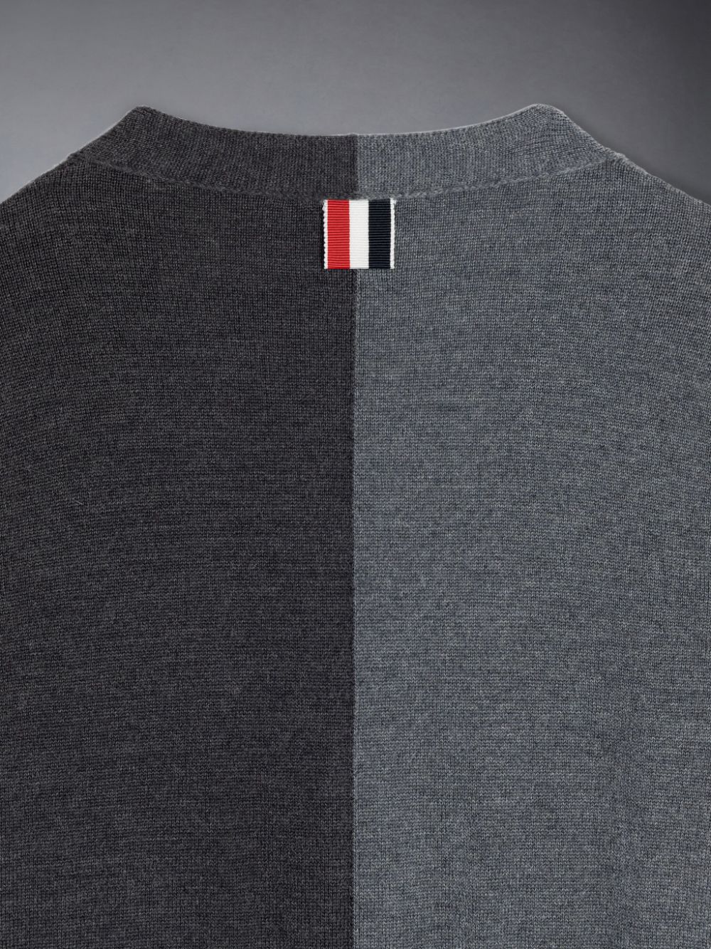 Cardigan Thom Browne Funmix Wool 4-Bar V-neck Fille Grise | ZOT18X77832