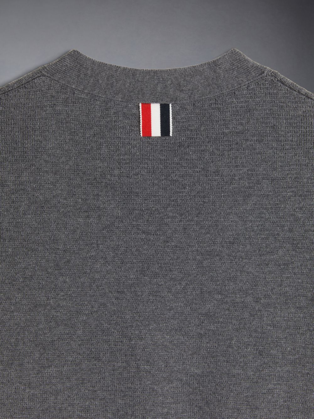 Cardigan Thom Browne Milano Stitch 4-Bar V-neck Fille Grise | DGP52M58060