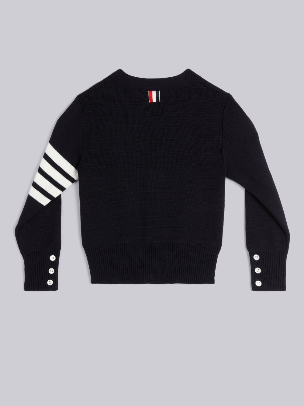Cardigan Thom Browne Milano Stitch 4-Bar V-neck Fille Bleu | FCY50P73592