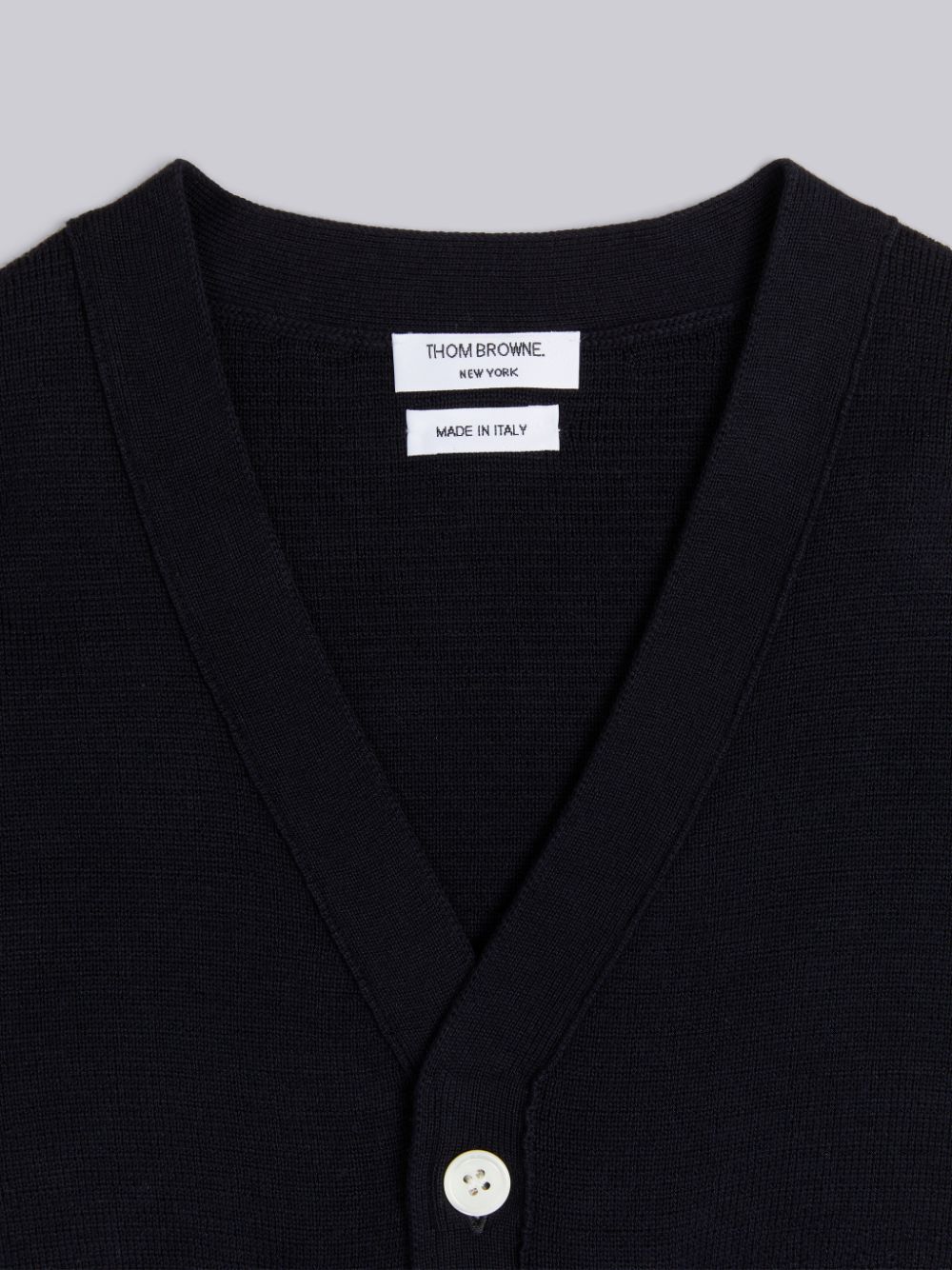 Cardigan Thom Browne Milano Stitch 4-Bar V-neck Fille Bleu | FCY50P73592