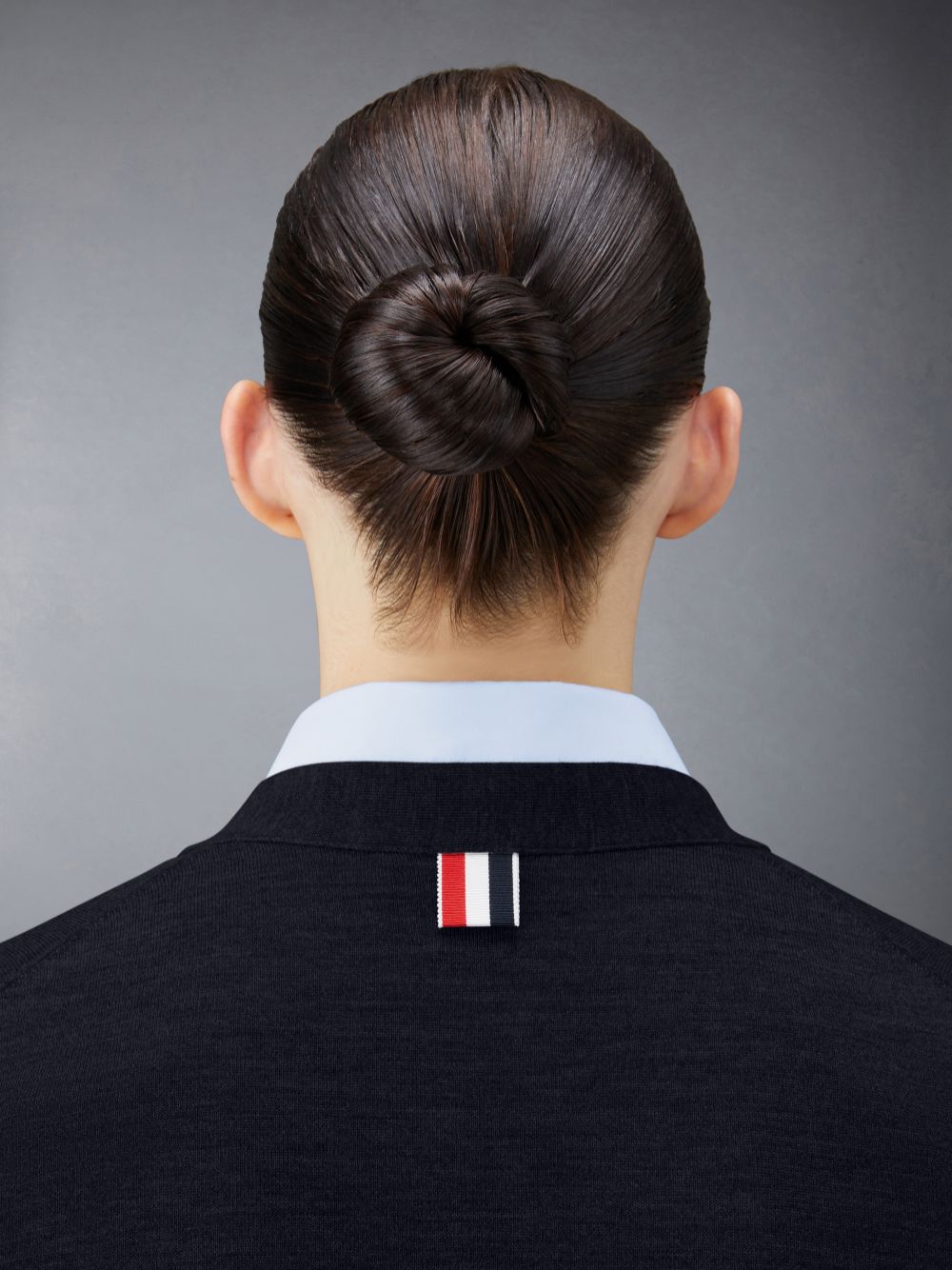 Cardigan Thom Browne Wool 4-Bar Relaxed V-Neck Femme Bleu | ATZ99J24839