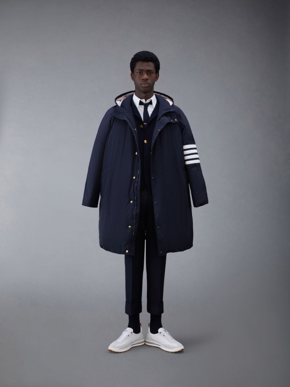Cardigan Thom Browne Wool 4-Bar Sport Homme Bleu | VEV75N74737