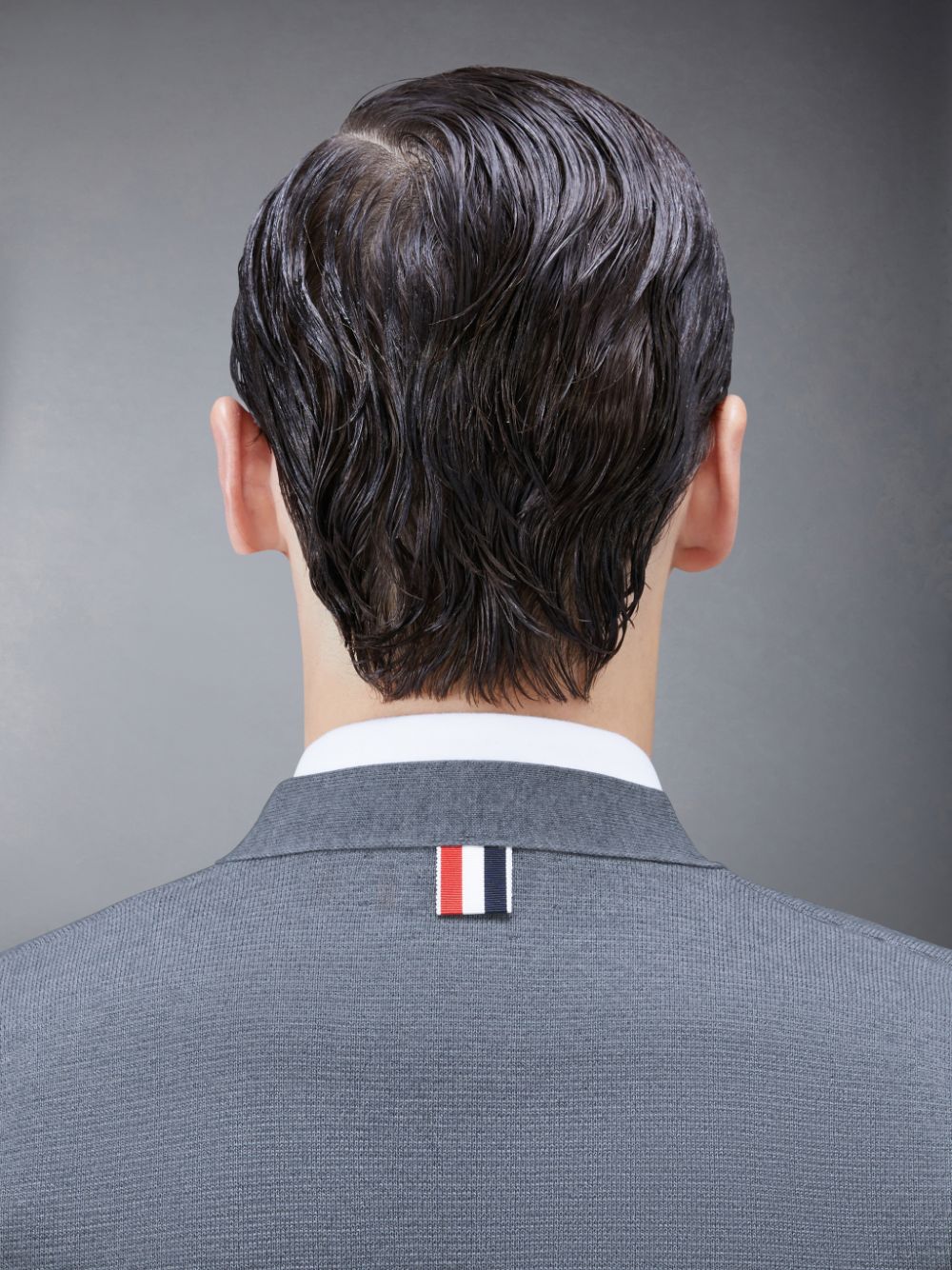 Cardigan Thom Browne Wool 4-Bar V-Neck Homme Grise | DHA90W47105