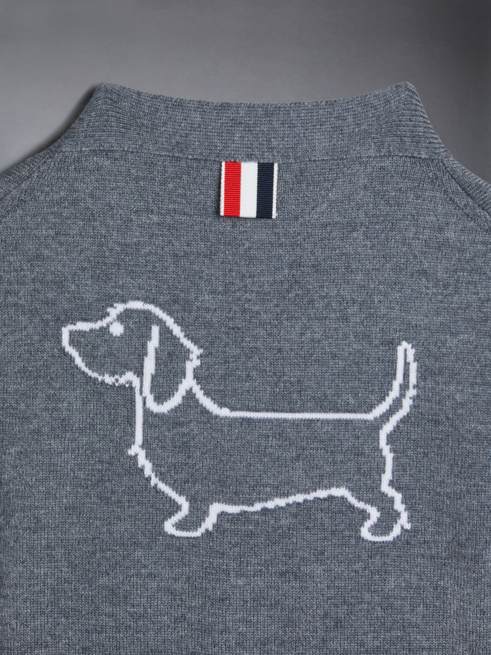 Cardigan Thom Browne Wool Cashmere 4-Bar Hector Classic Fille Grise | TSS39C70518
