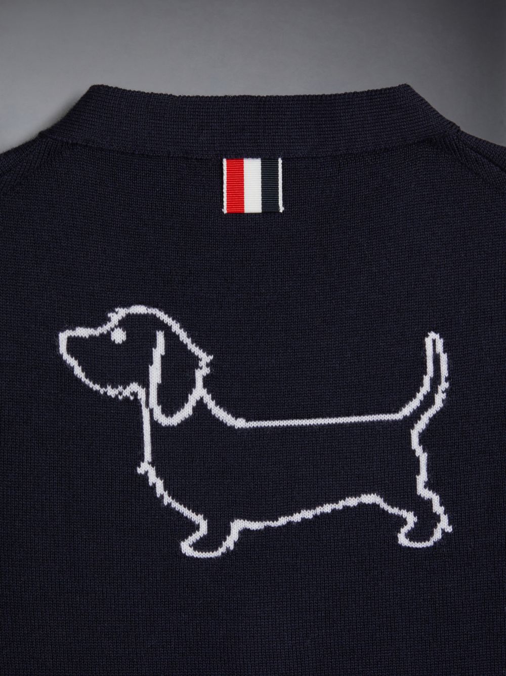 Cardigan Thom Browne Wool Cashmere 4-Bar Hector Classic Fille Bleu | DCD78U64396