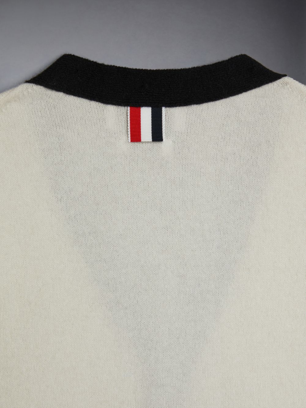 Cardigan Thom Browne Wool Cashmere 4-Bar Calssic Fille Beige | KHK36S78245