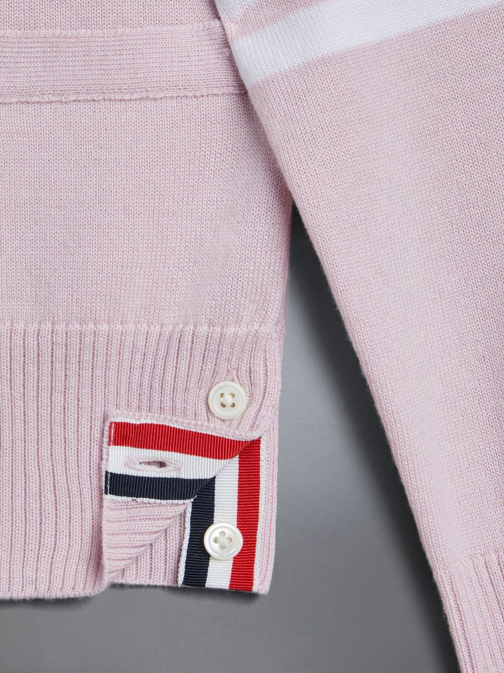 Cardigan Thom Browne Wool Cashmere 4-Bar Hector Classic Fille Rose | LOQ80D42605