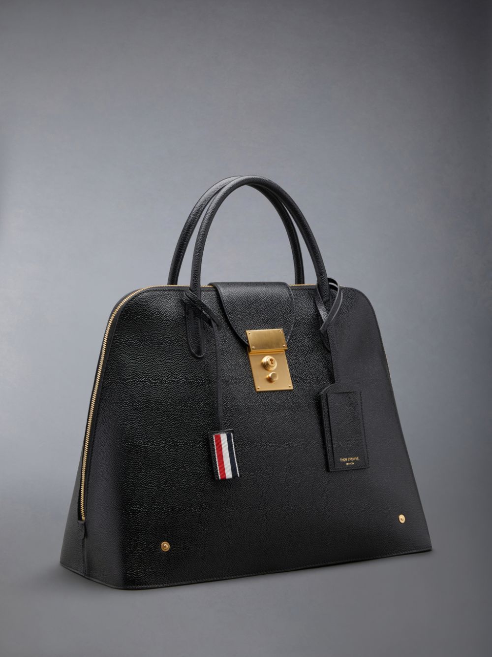 Cartables Thom Browne Pebble Grain Leather Mr. Femme Noir | FKT92C08482