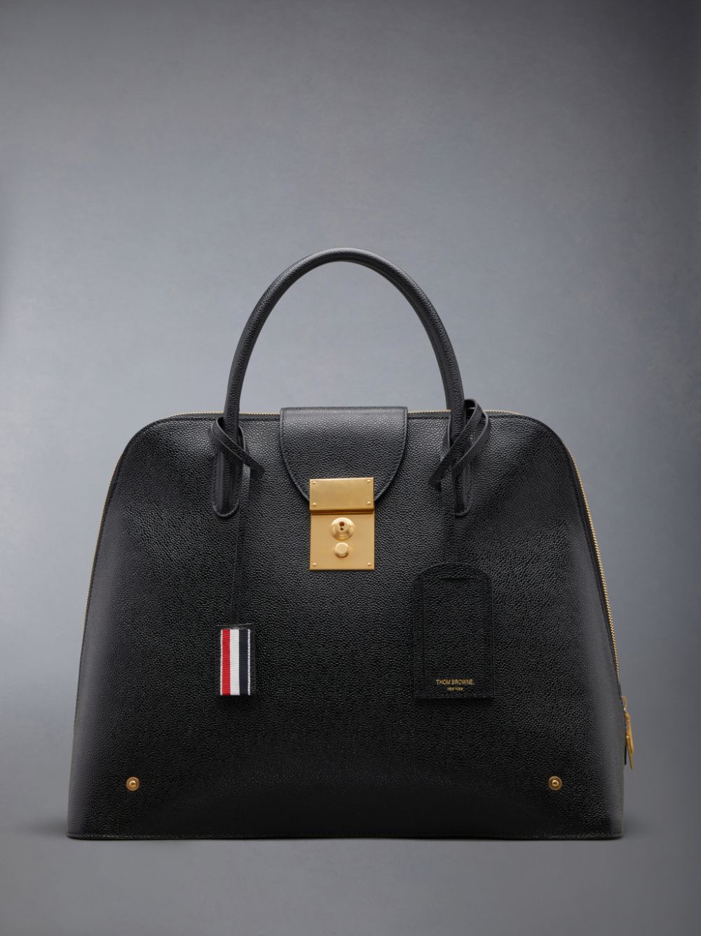 Cartables Thom Browne Pebble Grain Leather Mr. Femme Noir | FKT92C08482
