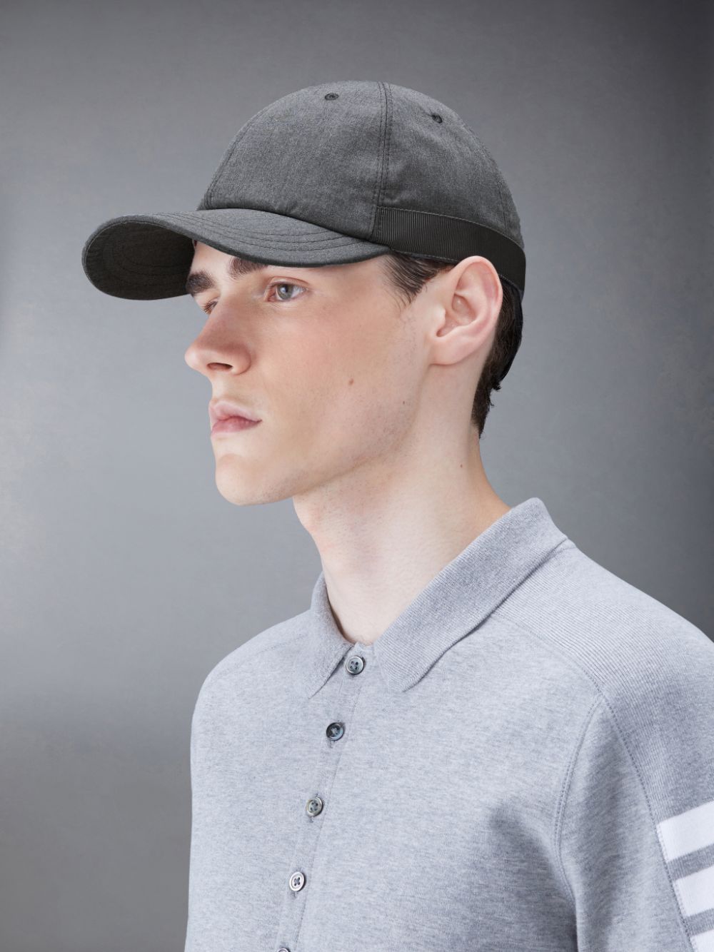 Casquettes Thom Browne Typewriter Cloth Classic Baseball Homme Grise | BSK90R25596