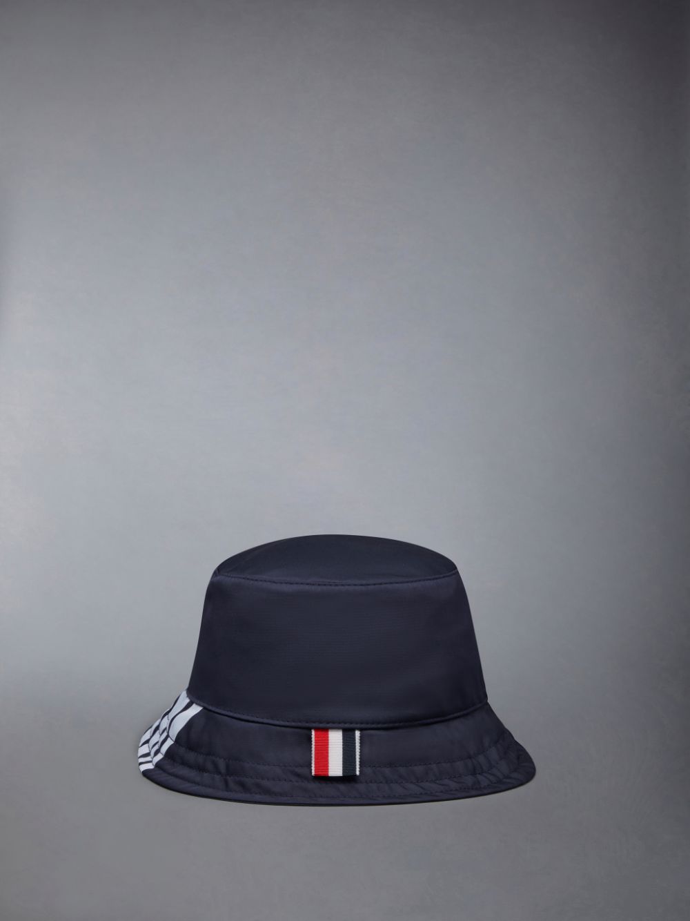 Chapeau Bucket Thom Browne Nylon Swim Tech 4-Bar Homme Bleu | CRM37Z49865
