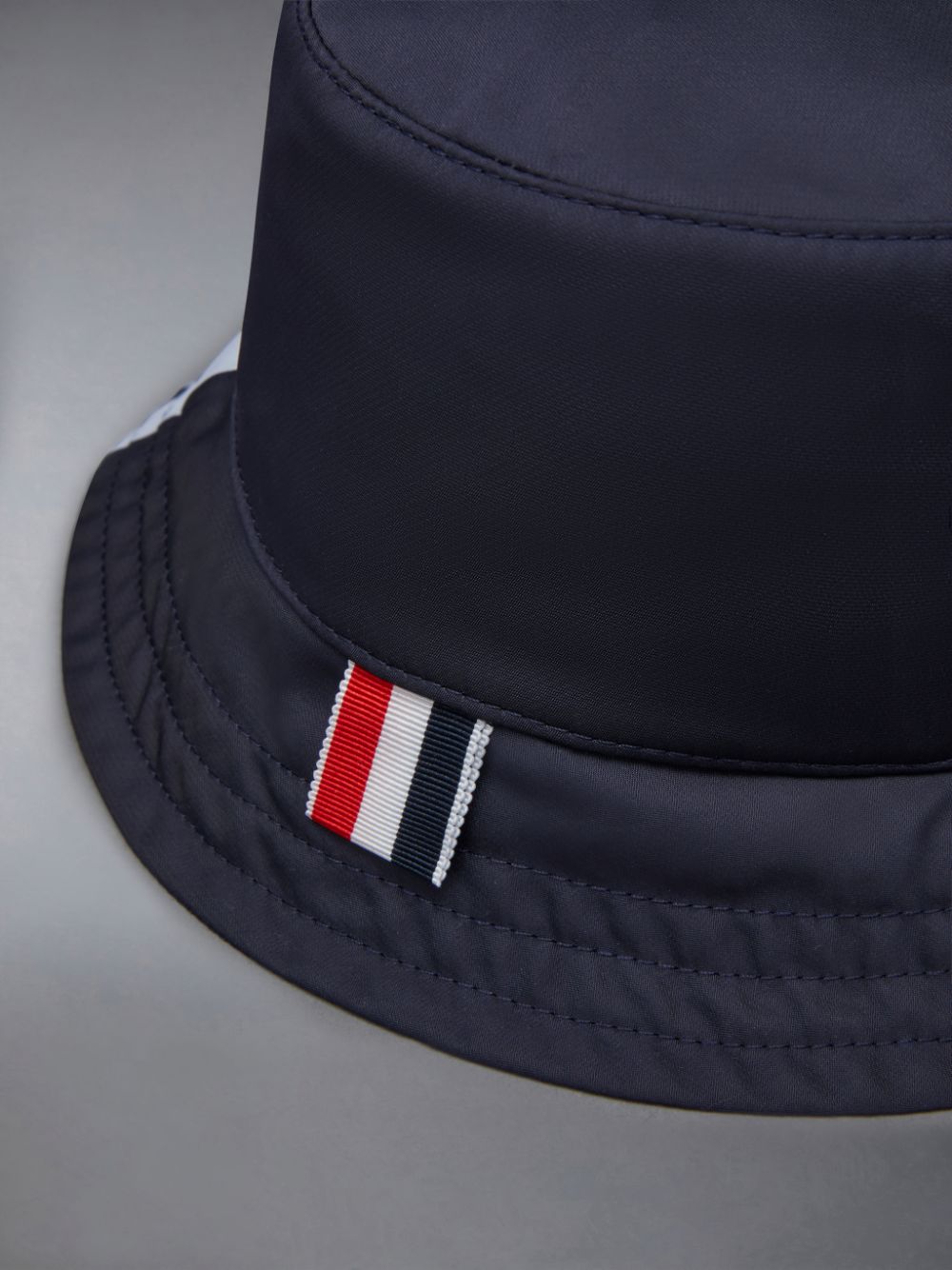 Chapeau Bucket Thom Browne Nylon Swim Tech 4-Bar Homme Bleu | CRM37Z49865