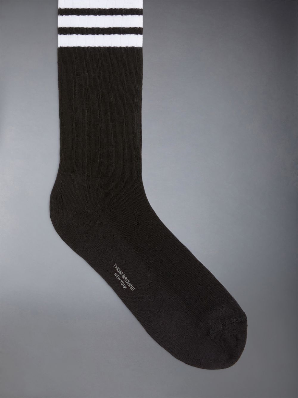 Chaussette Thom Browne Cotton Athletic Mid-calf 4-Bar Femme Noir | ZXL70Z28352