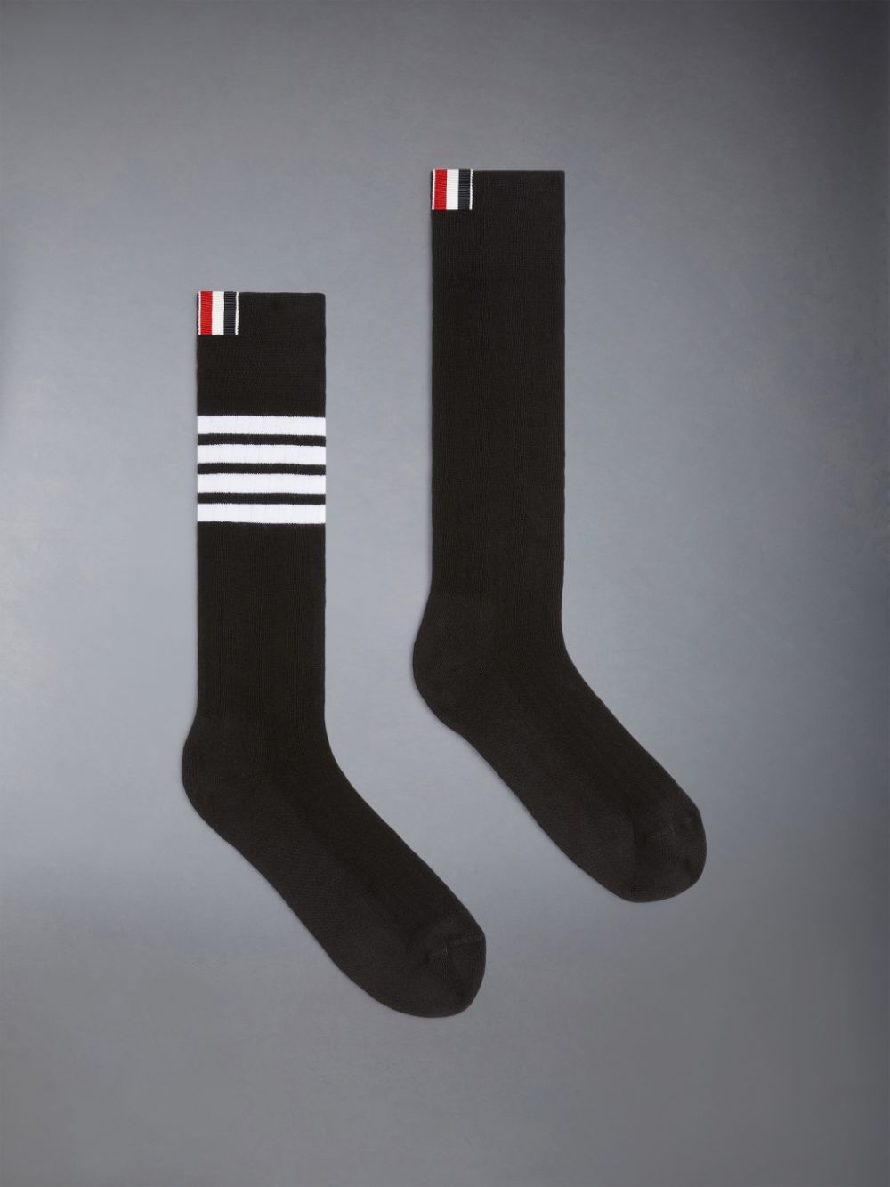 Chaussette Thom Browne Cotton Athletic Mid-calf 4-Bar Femme Noir | ZXL70Z28352