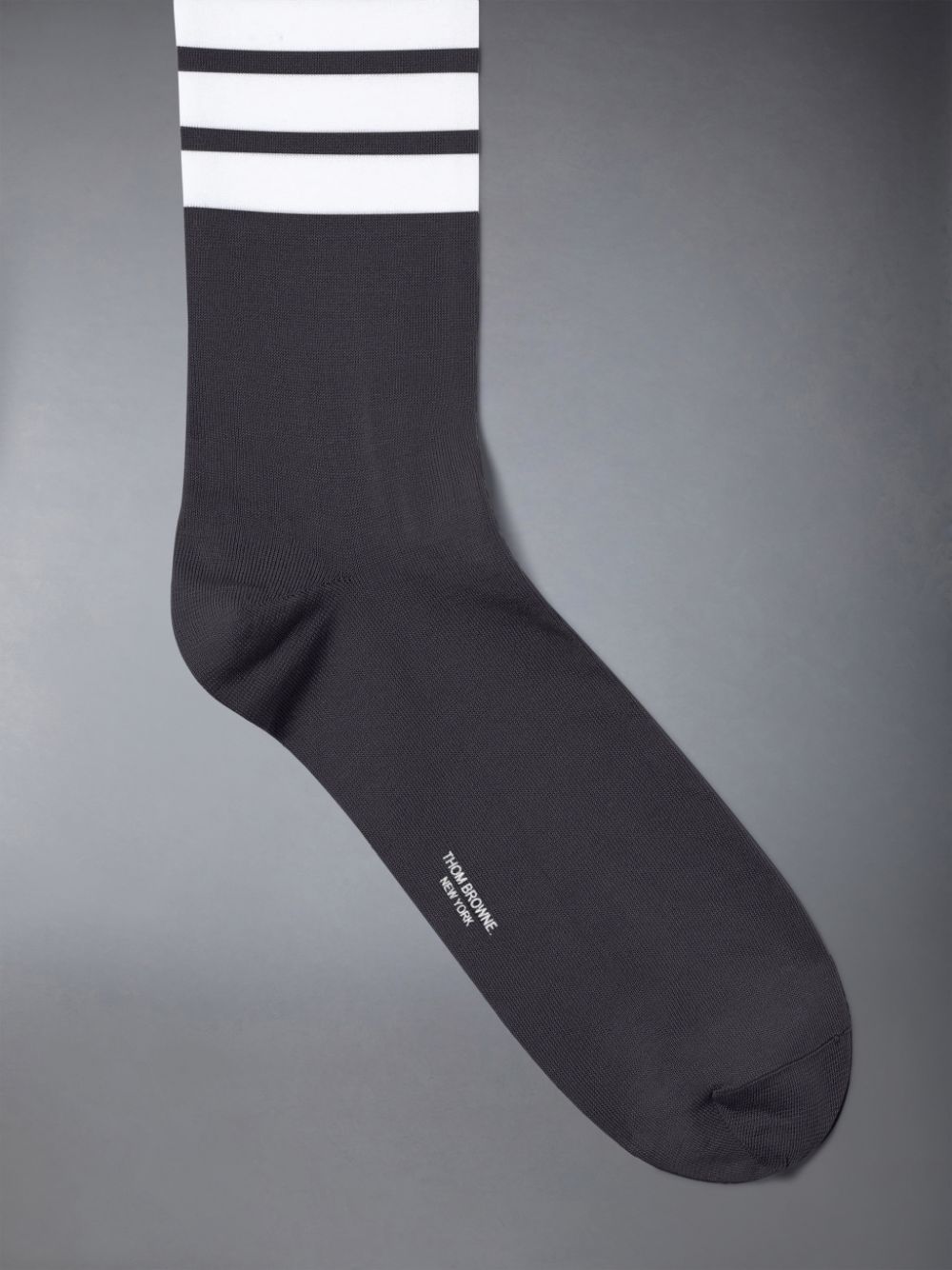 Chaussette Thom Browne Lightweight Cotton 4-Bar Mid-calf Femme Grise | JMG50W06989
