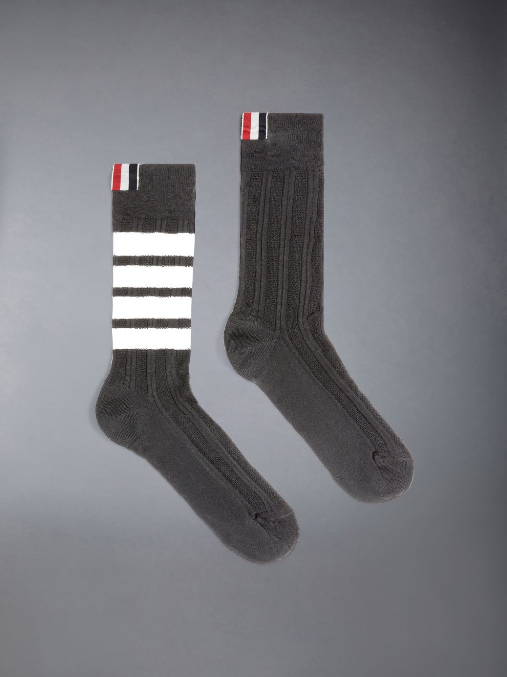 Chaussette Thom Browne Washable Merino 4-Bar Mid Calf Homme Noir | XEX60X69548