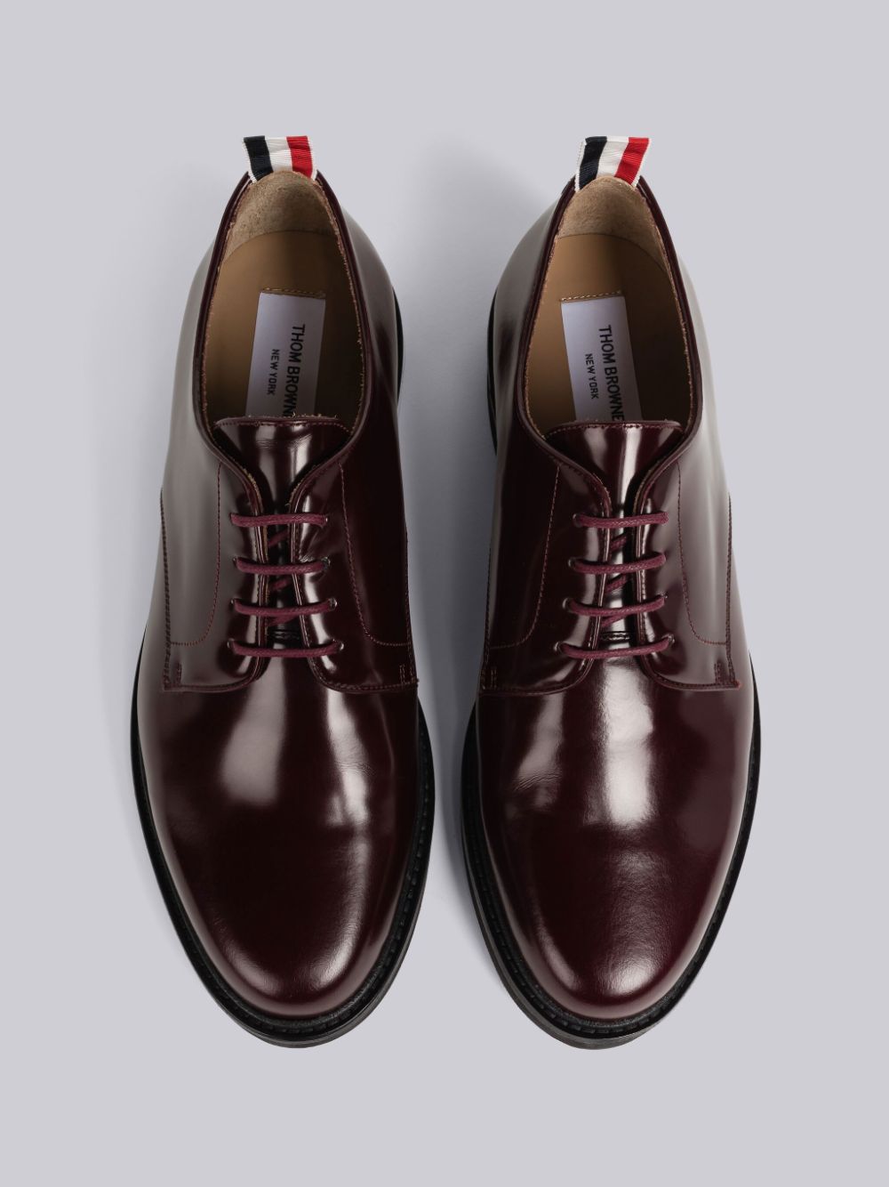 Chaussure Richelieu Thom Browne Calf Leather Uniform Homme Rouge | LQK93C77634