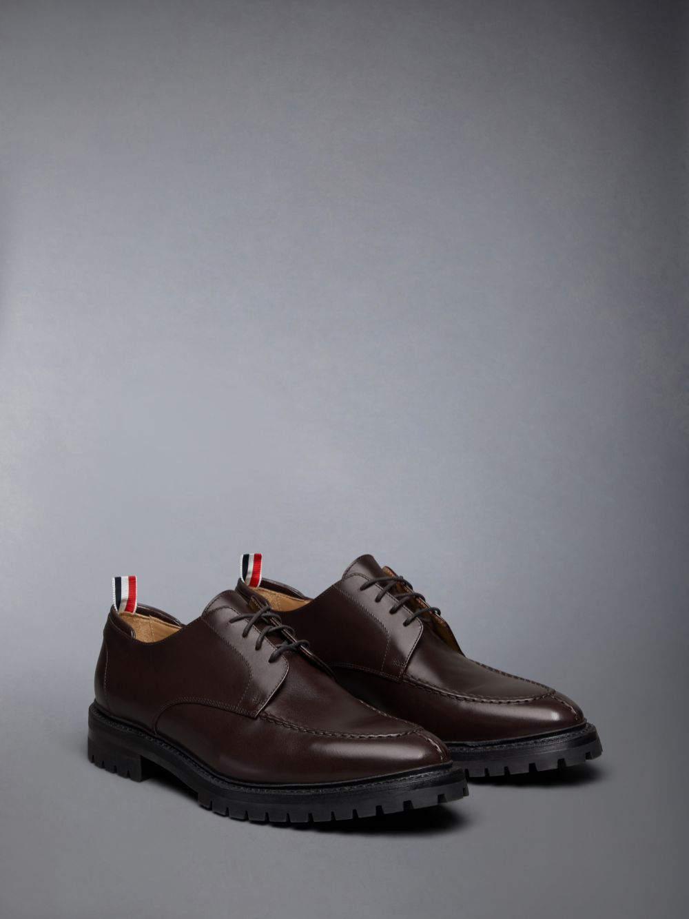 Chaussure Richelieu Thom Browne Classic Calf Commando Sole Apron Stitch Derby Homme Marron | WEN28Y25577