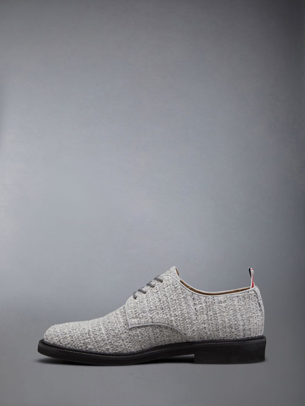 Chaussure Richelieu Thom Browne Cotton Tweed Micro Sole Uniform Homme Grise | LGY81F96941