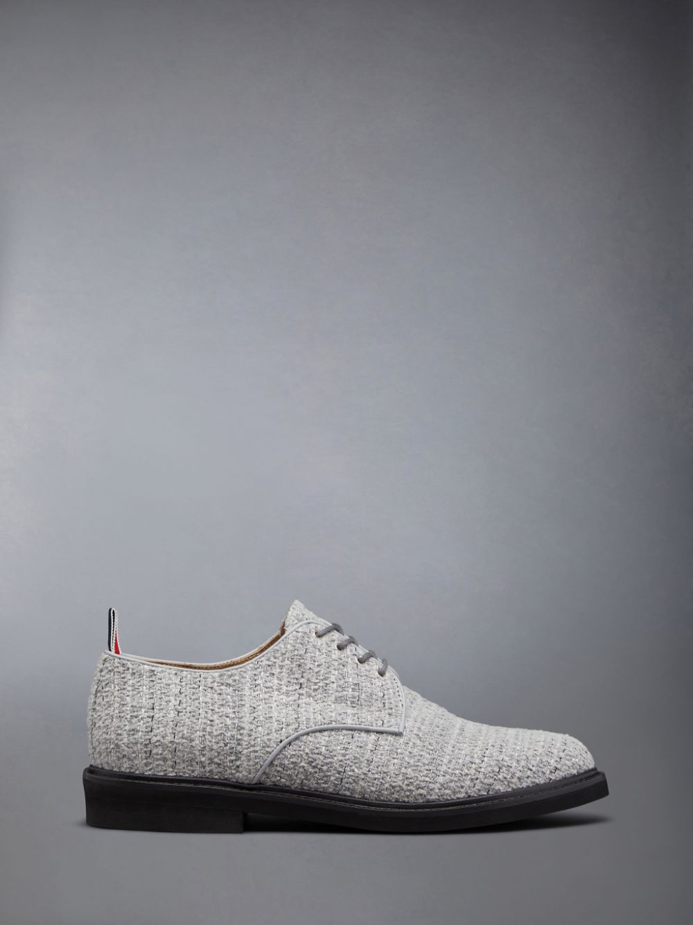 Chaussure Richelieu Thom Browne Cotton Tweed Micro Sole Uniform Homme Grise | LGY81F96941