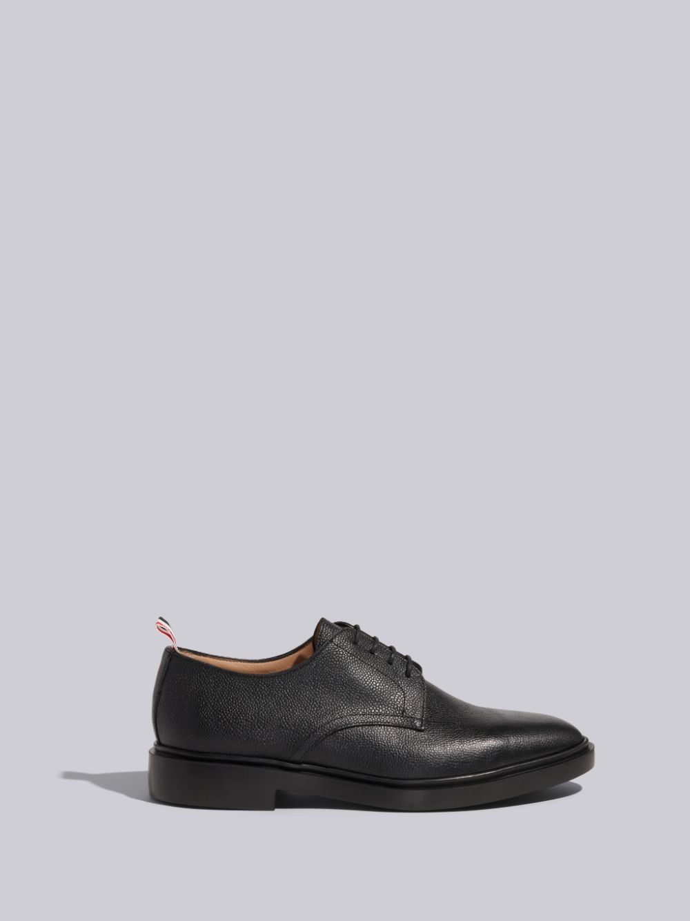 Chaussure Richelieu Thom Browne Pebble Grain Leather Lightweight Rubber Sole Derby Homme Noir | WUM16V40026